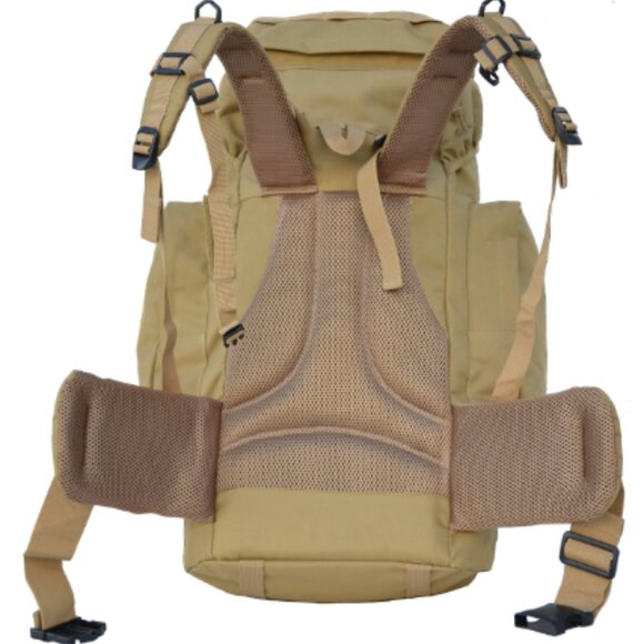 Tan Large Tactical Day Pack Backpack Rucksack Military Camping Hiking Quality